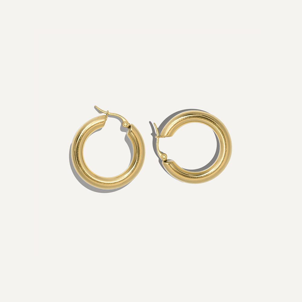 5 pm Classic Hoops  - Timeless Jewels by Shveta