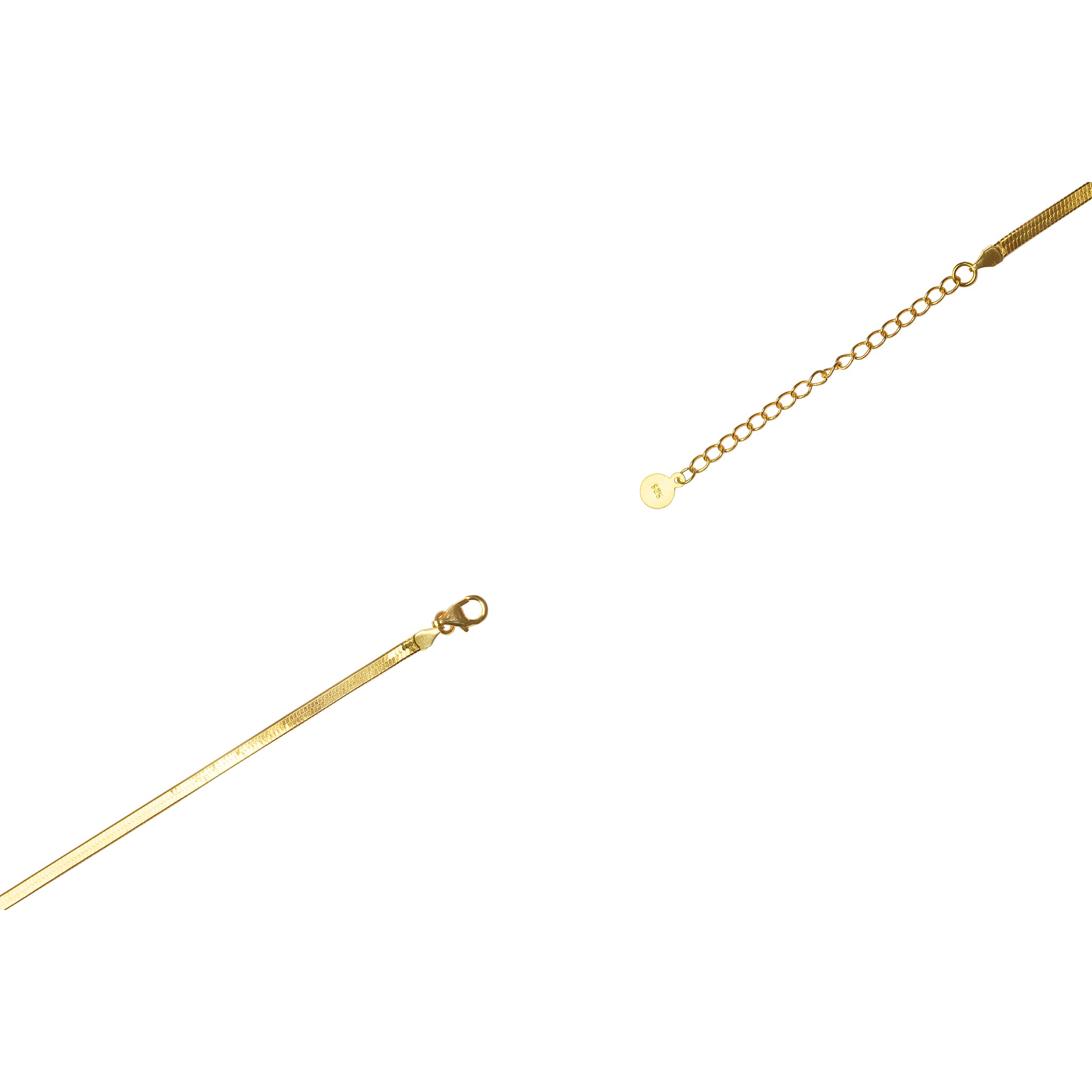Thin Golden-Hour Herringbone Choker - Timeless Jewels by Shveta