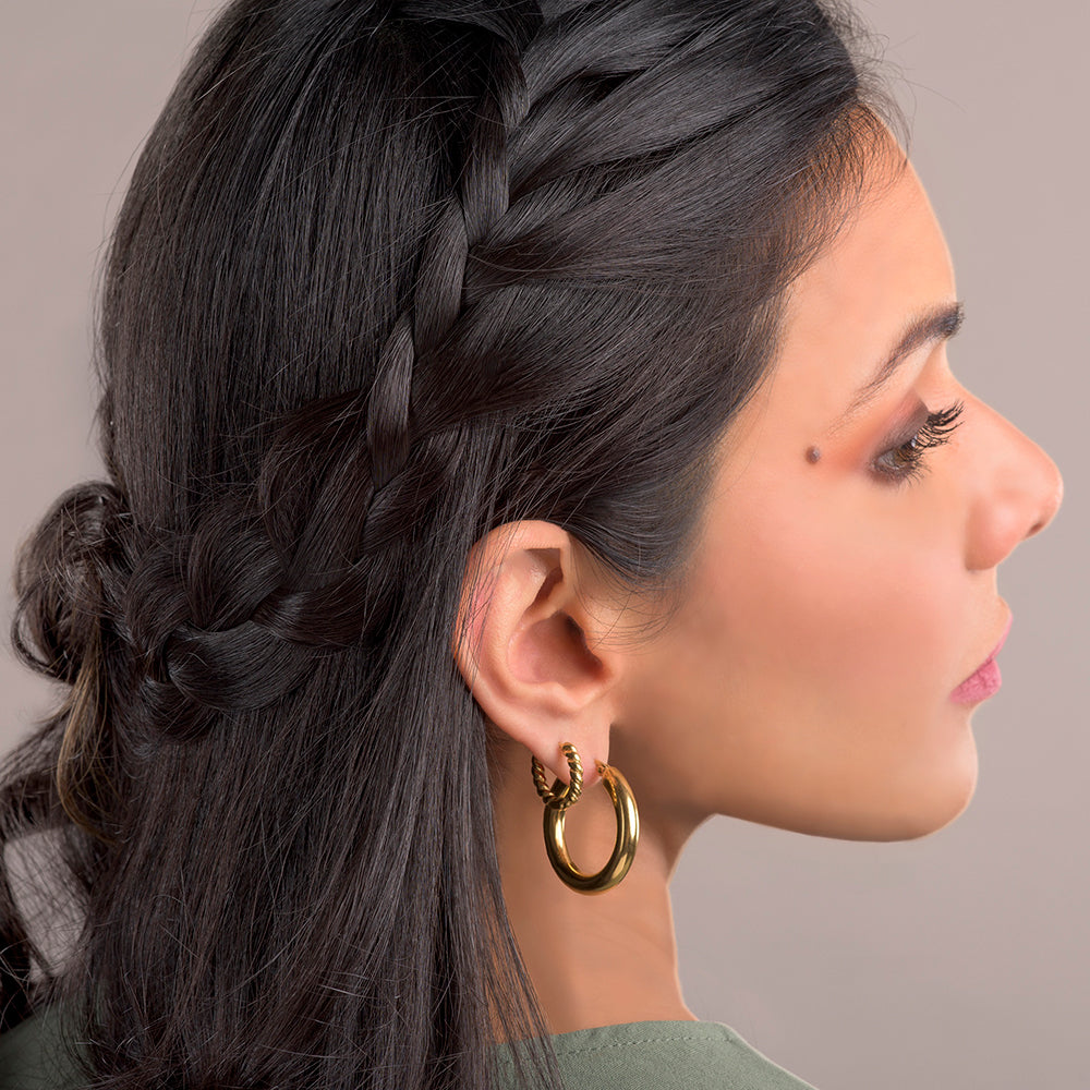 Luna Small Hoops - Timeless Jewels by Shveta