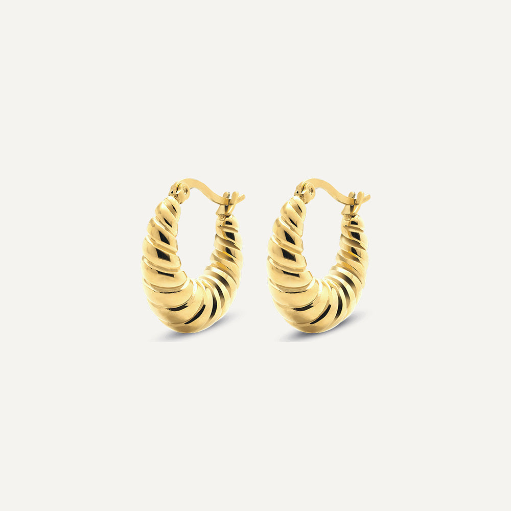 Luna Thick Hoops - Timeless Jewels by Shveta