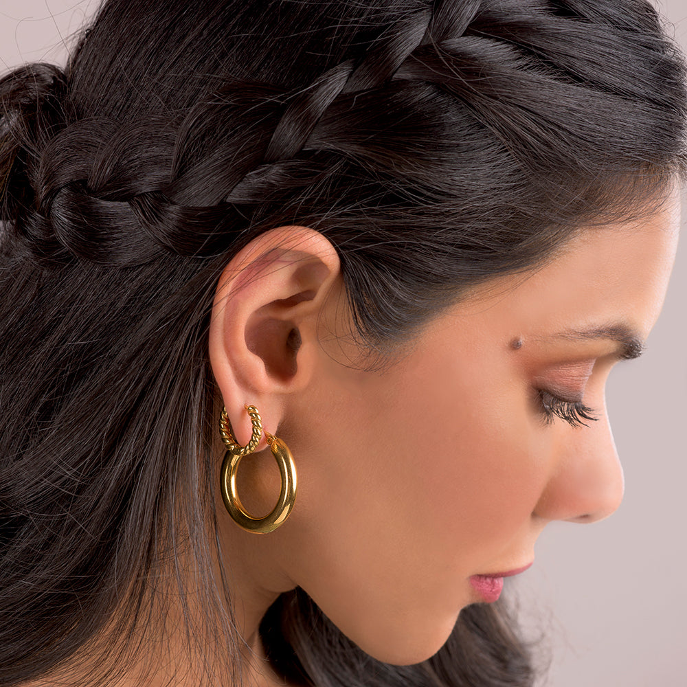 Luna Small Hoops - Timeless Jewels by Shveta