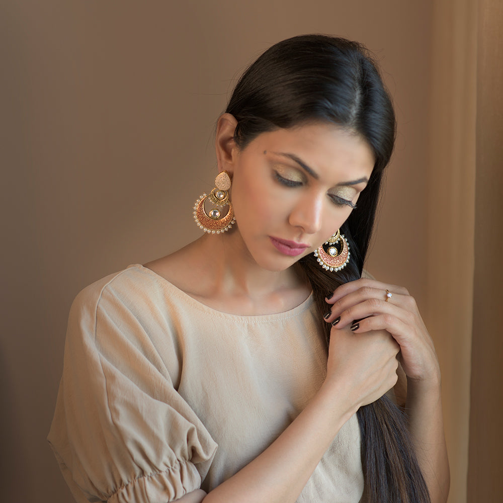 Marigold Drop Earrings - Timeless Jewels by Shveta 