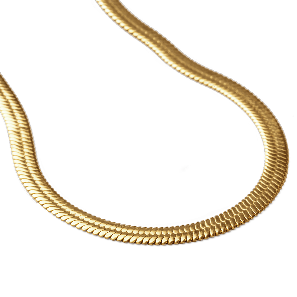 Golden Hour Herringbone Necklace - Timeless Jewels by Shveta