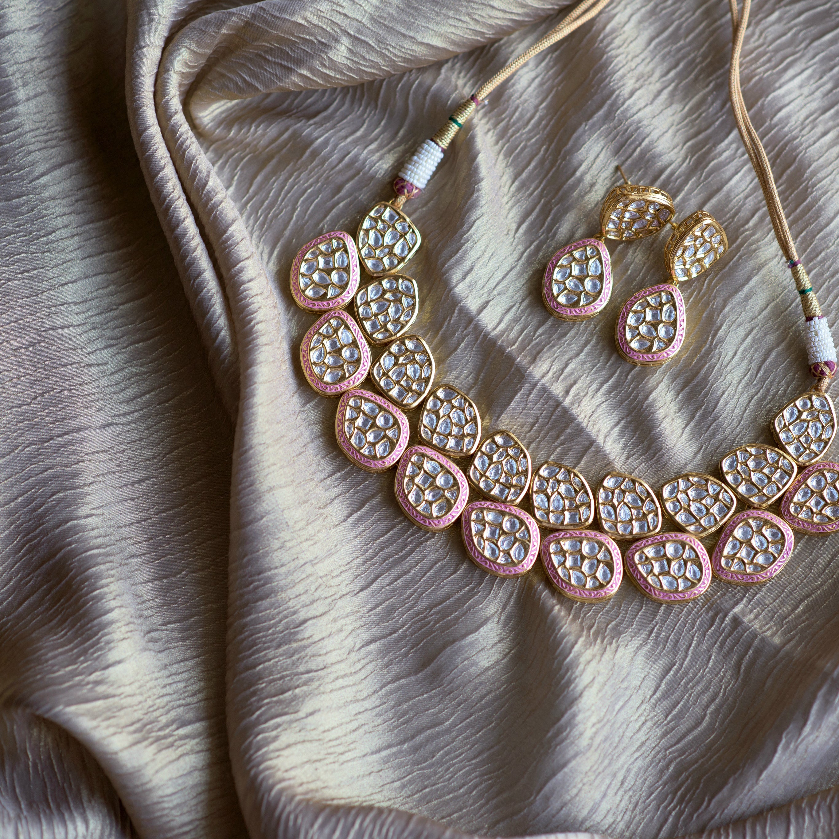 Pink Dahlia Set - Timeless Jewels by Shveta