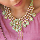 Mint Green Kundan Necklace - Timeless Jewels by Shveta