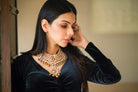 Emerald Green Kundan Statement Piece - Timeless Jewels by Shveta