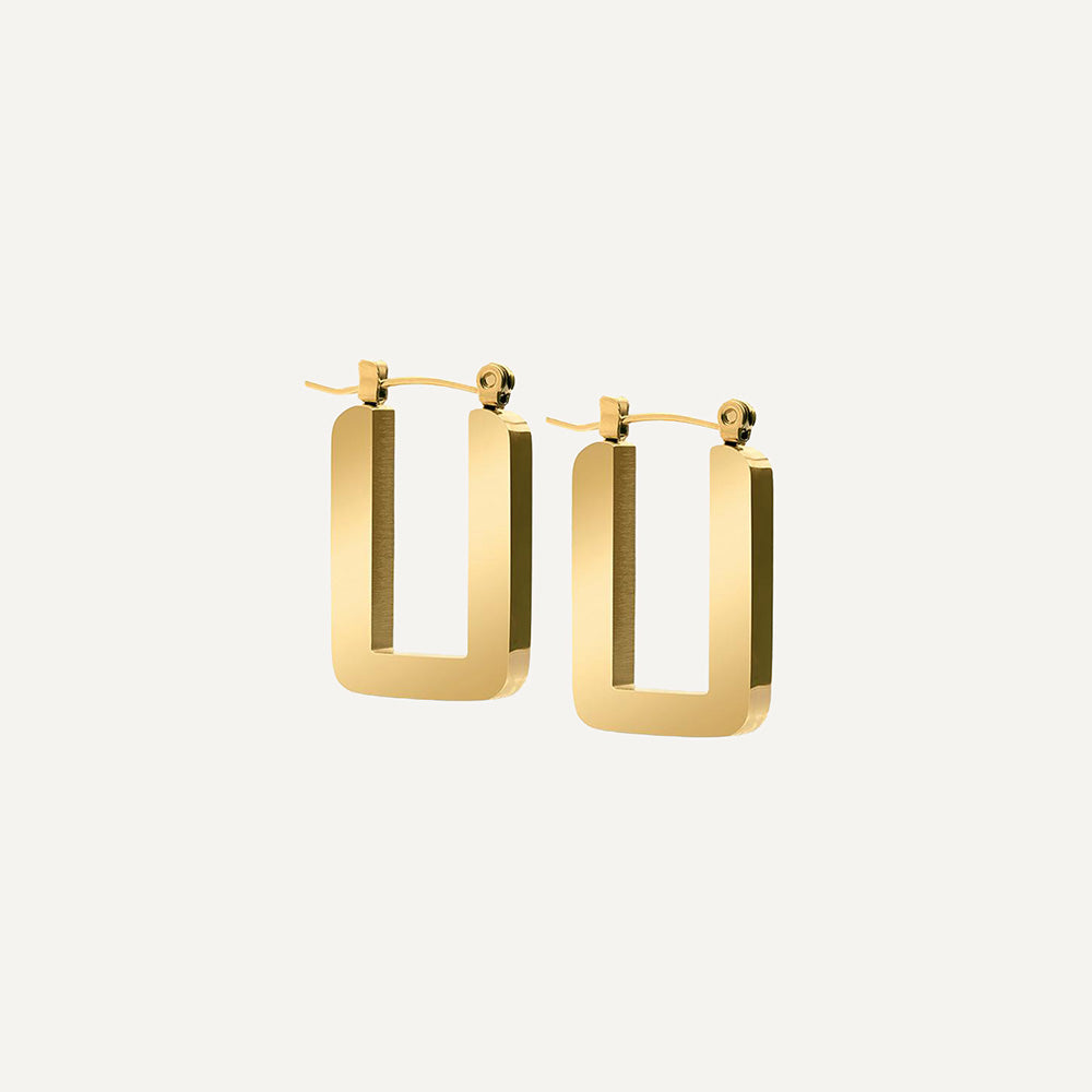 Radiant Oblong Hoops - Timeless Jewels by Shveta