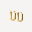 Radiant Oblong Hoops - Timeless Jewels by Shveta
