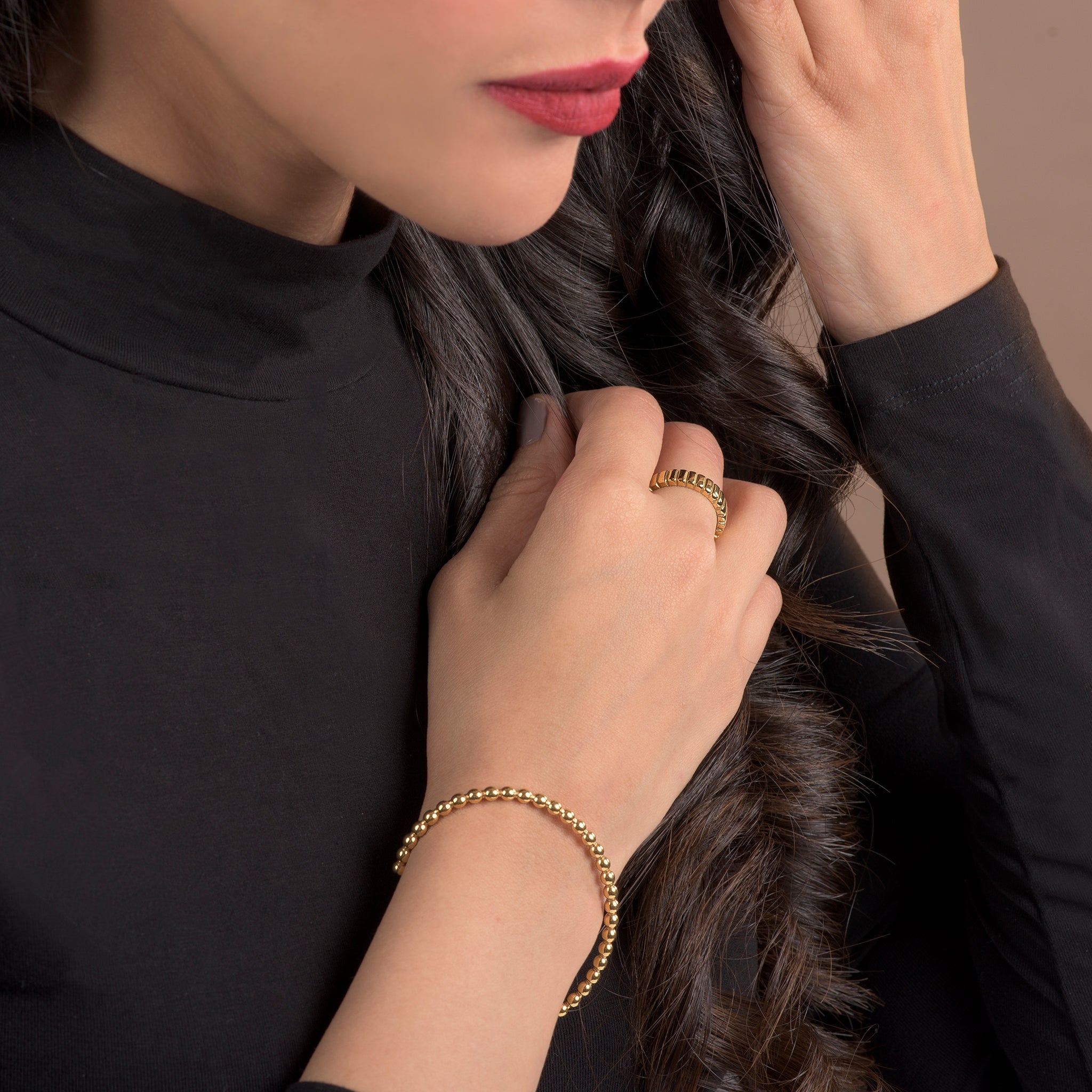 Sun Beaded Cuff Bracelet - Timeless Jewels by Shveta