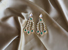 Vine Earrings in Emerald Green - Timeless Jewels by Shveta