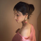 Pink Hibiscus Earrings - Timeless Jewels by Shveta