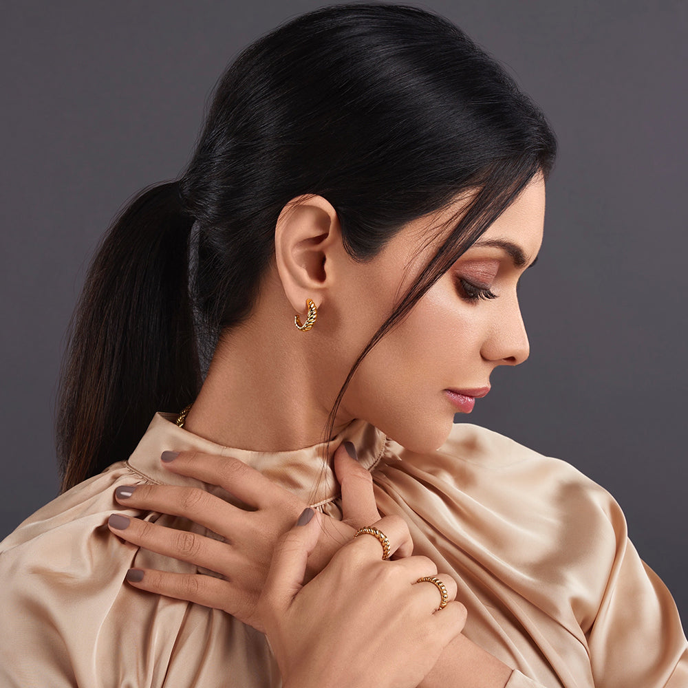 Luna Dome Earrings - Timeless Jewels by Shveta