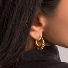 Luna Thick Hoops - Timeless Jewels by Shveta