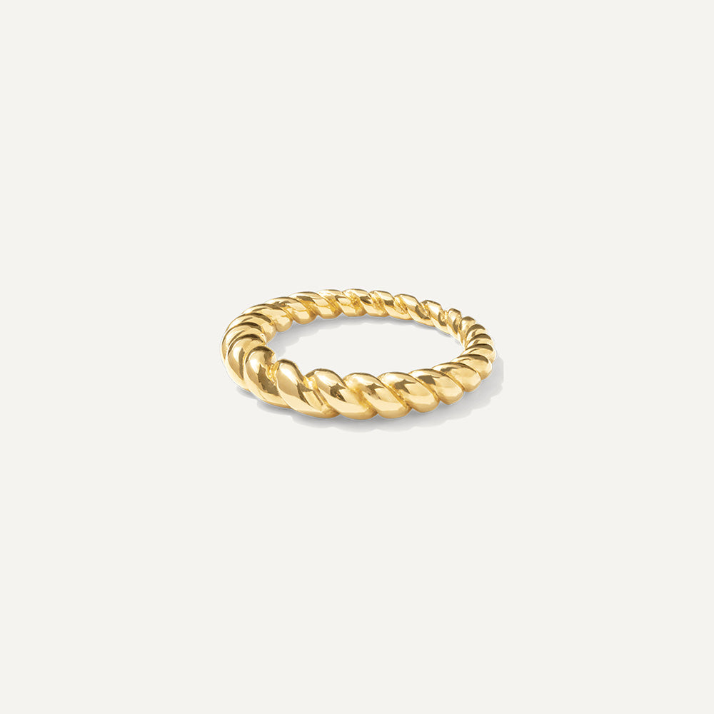 Luna Twisted Sleek Ring - Timeless Jewels by Shveta