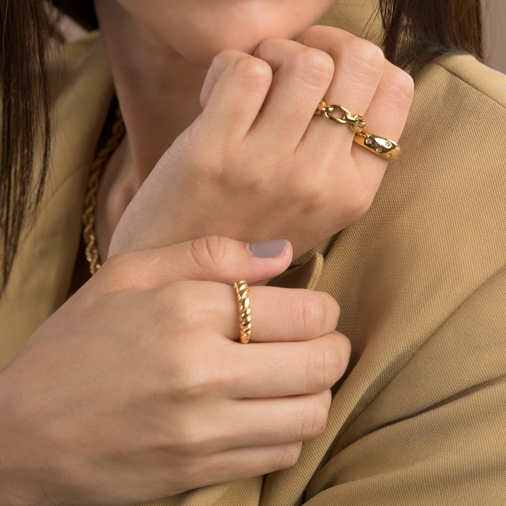 Starry Night Dome Ring - Timeless Jewels by Shveta
