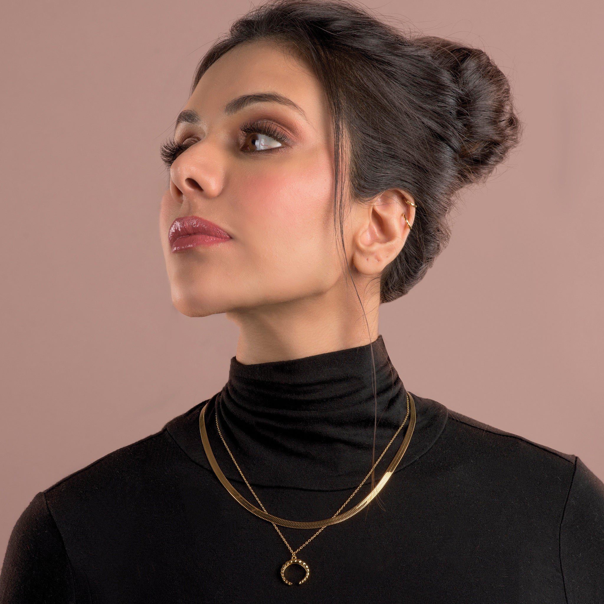Golden Hour Herringbone Necklace - Timeless Jewels by Shveta
