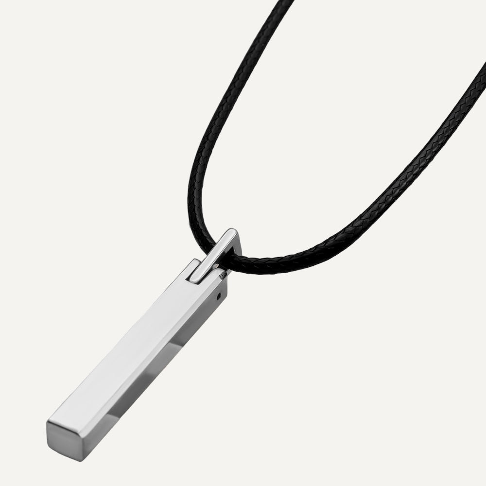 Solid Bar Necklace (Silver)