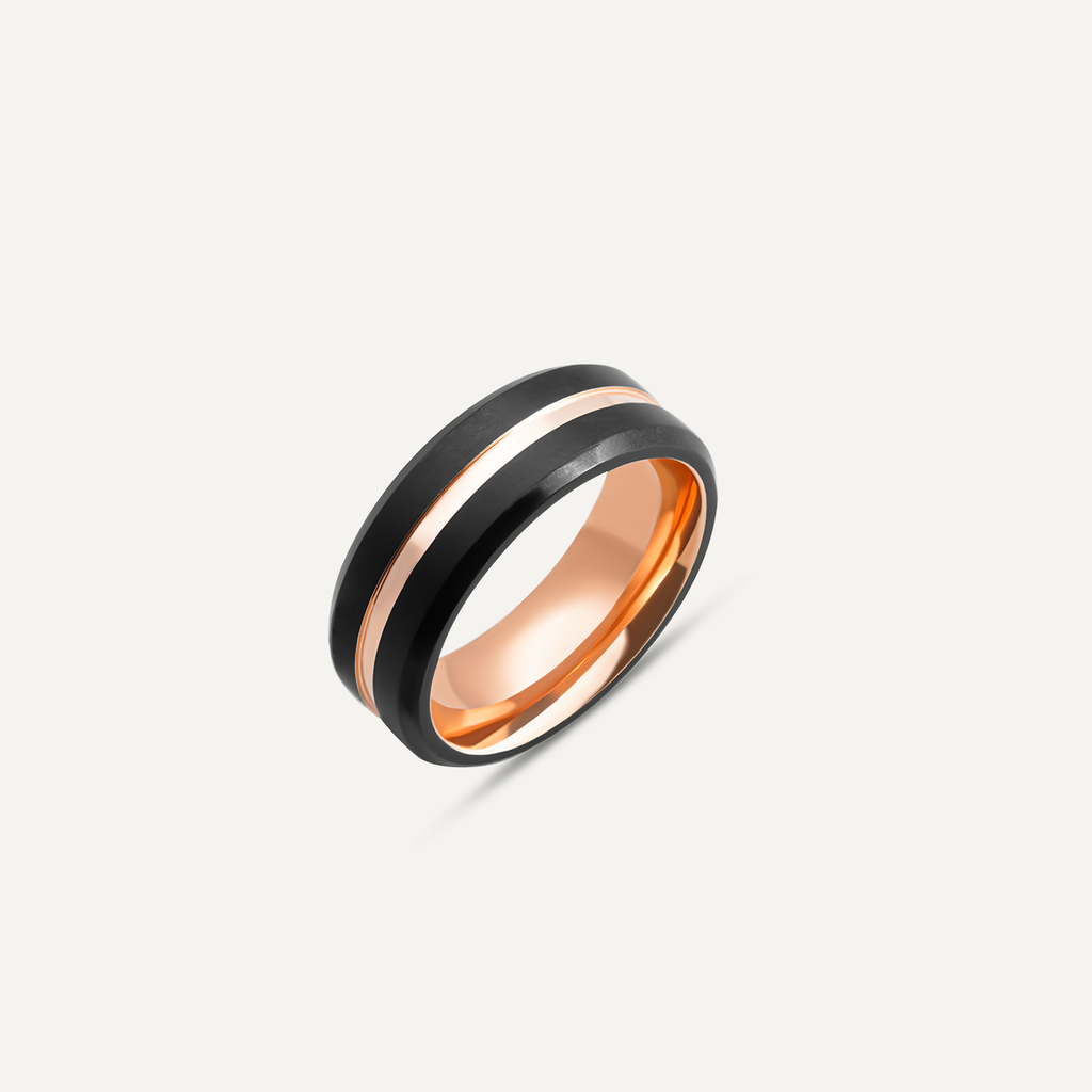 Tungsten Dome Ring (Rose Gold)