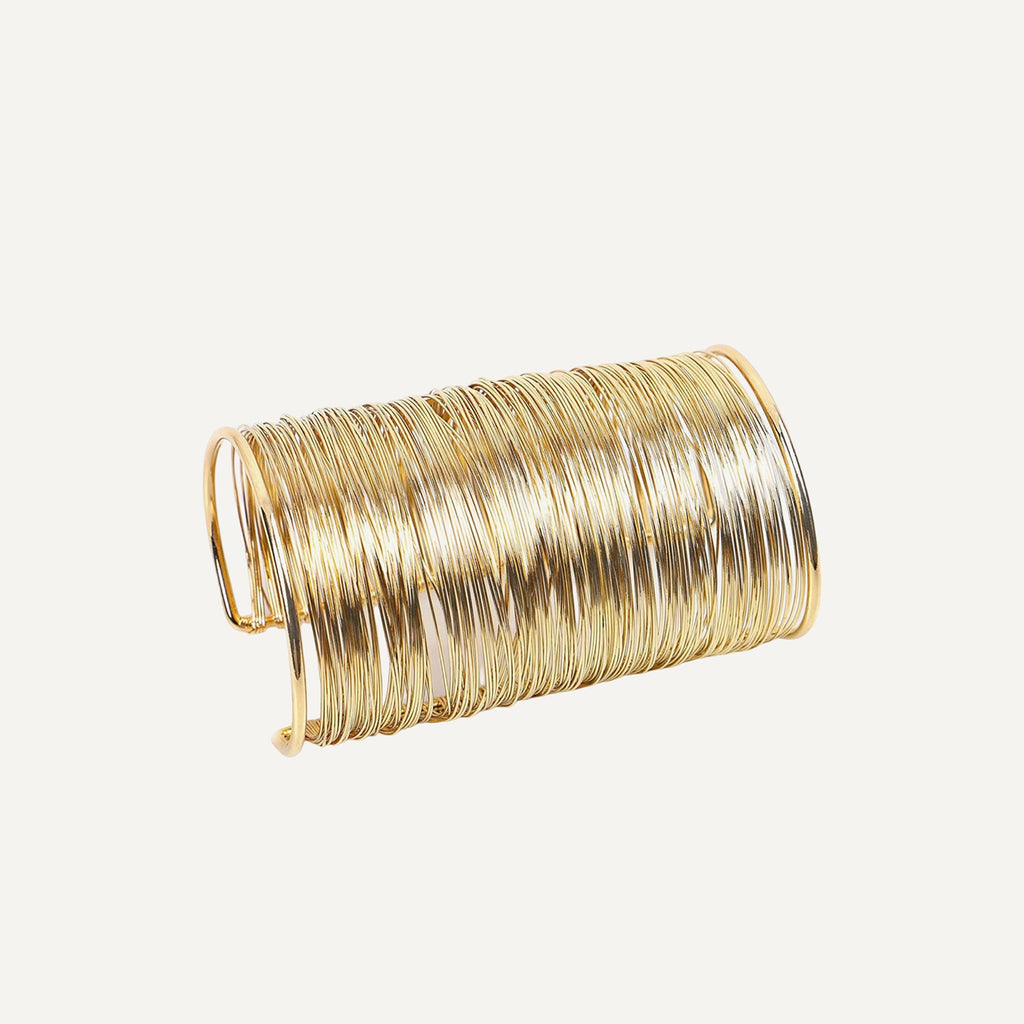 Gold wire cuff