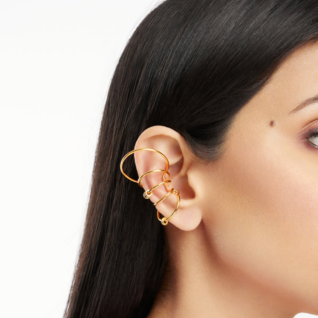 Gold Multi Hoop Ear Cuffs