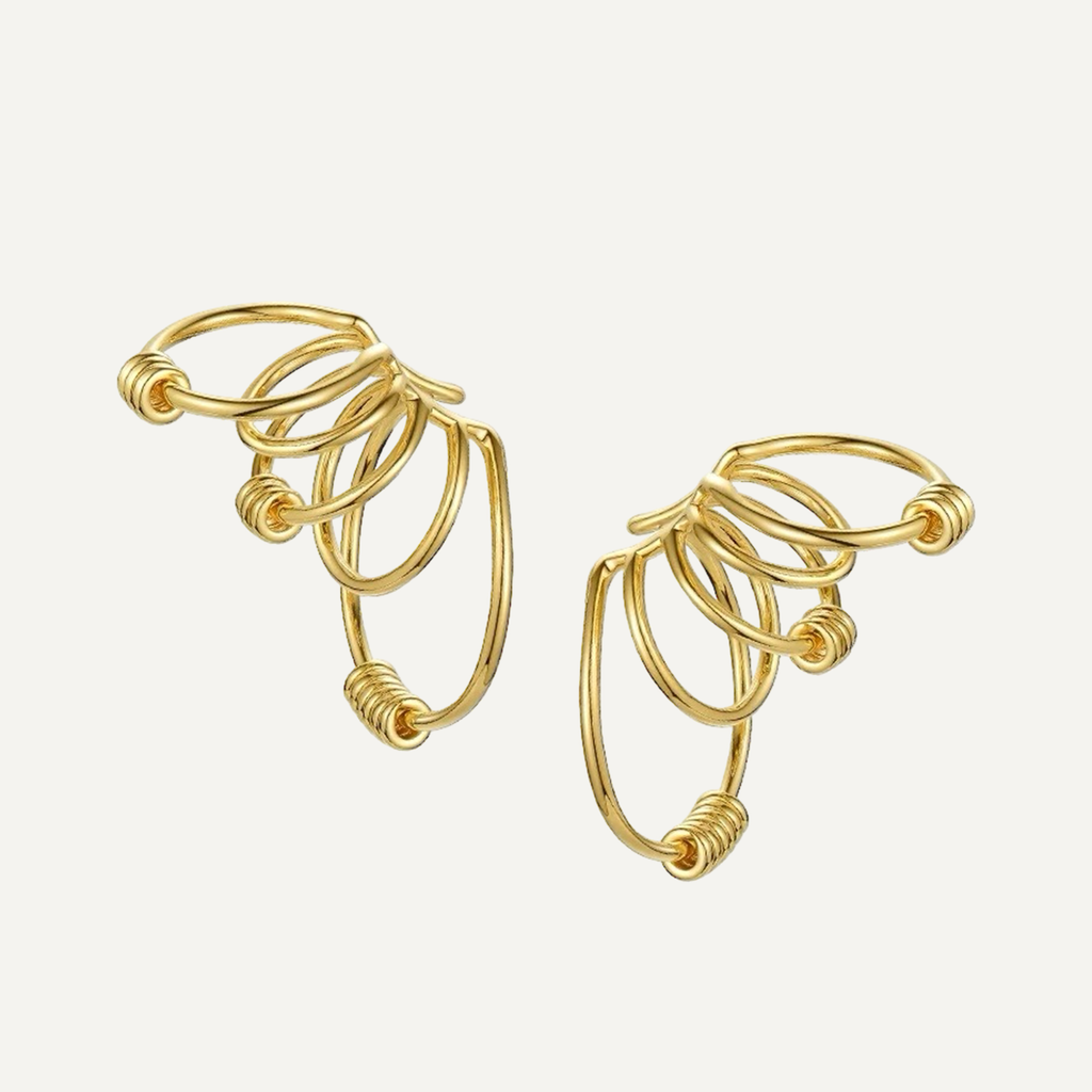 Gold Multi Hoop Ear Cuffs
