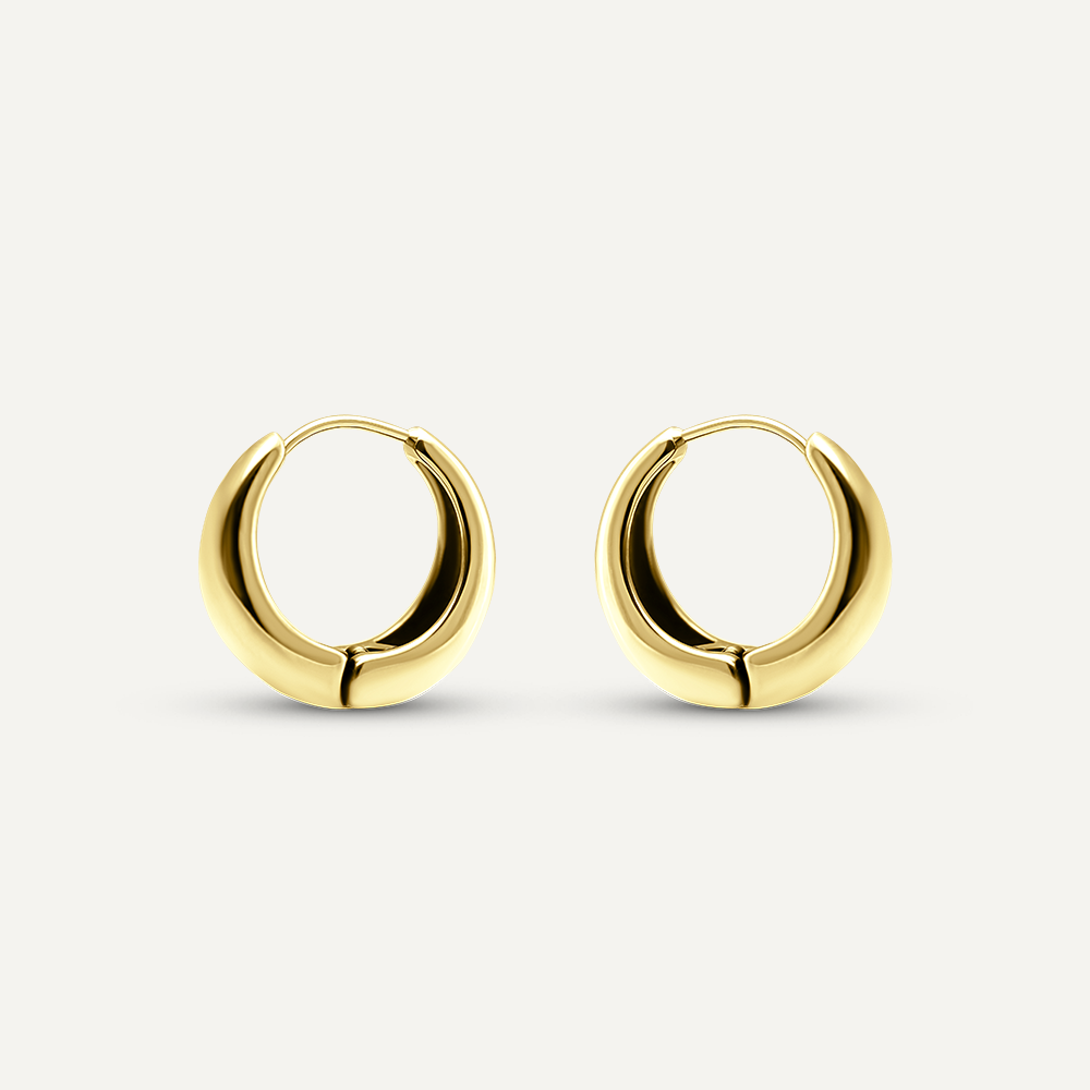 Classic Gold Chubby Hoops