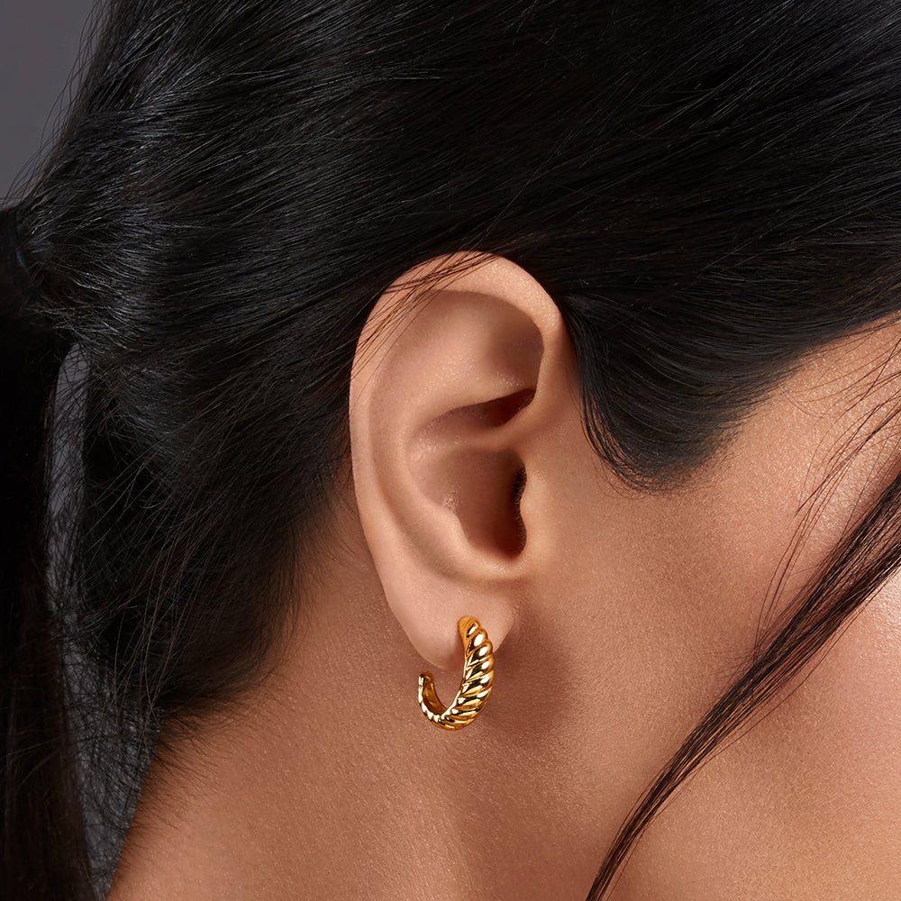 Luna Dome Earrings - Timeless Jewels by Shveta 