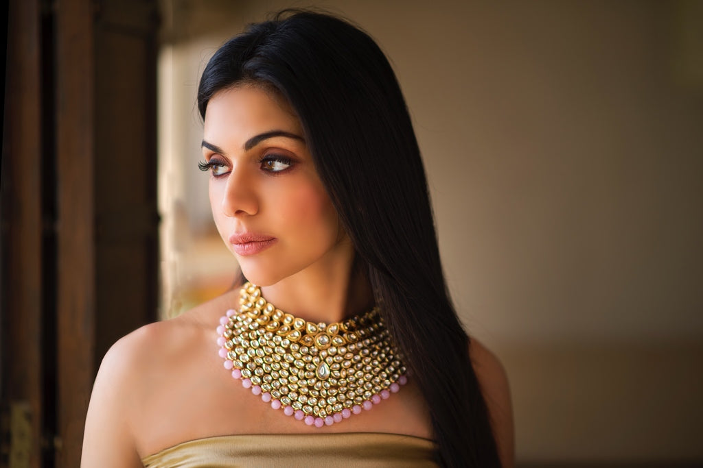 Maharani Kundan Neckpiece - Timeless Jewels by Shveta 