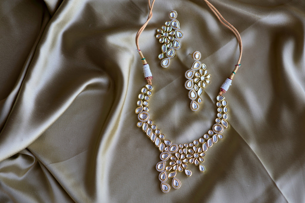 Daisy Kundan Necklace - Timeless Jewels by Shveta 